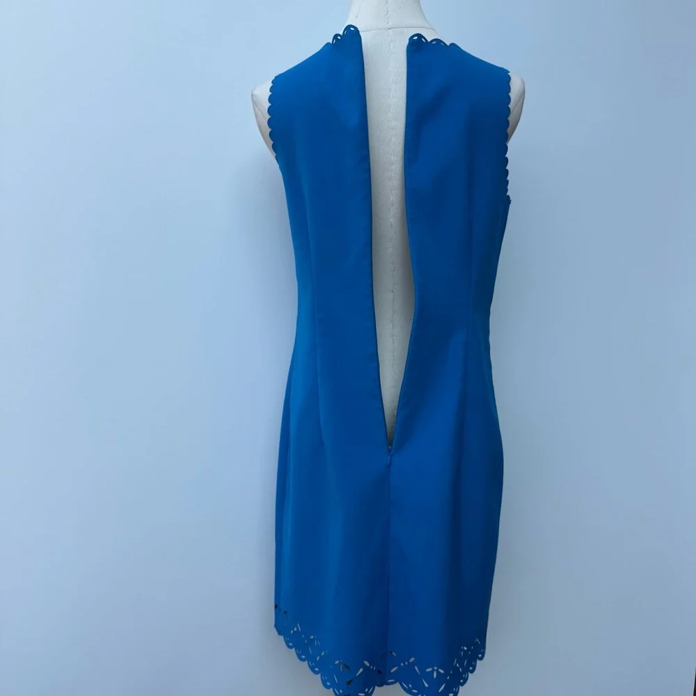 J.Crew Laser Cut Scallops Shift Dress Size 2 - Picture 6 of 10